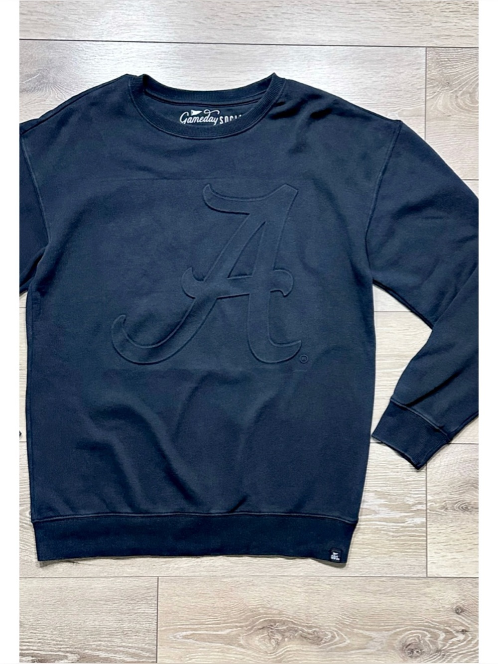 Gameday Social Alabama Football Embossed Crewneck Sweatshirt